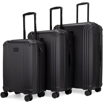 Evalyn 3 Piece Expandable Classy Luggage Set Travellty