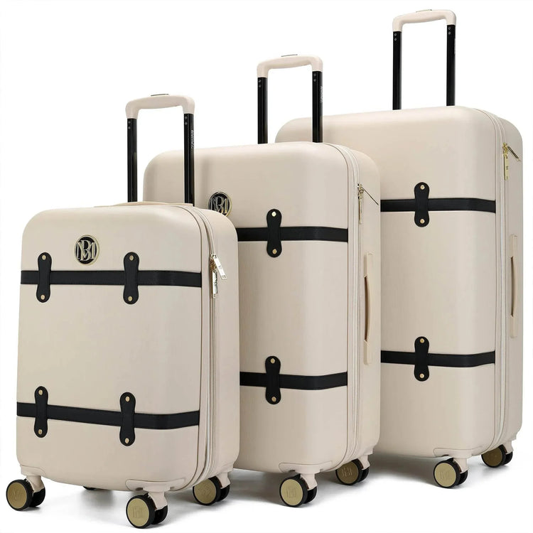 Grace 3 Piece Expandable Retro Luggage Set - GiFTiFY