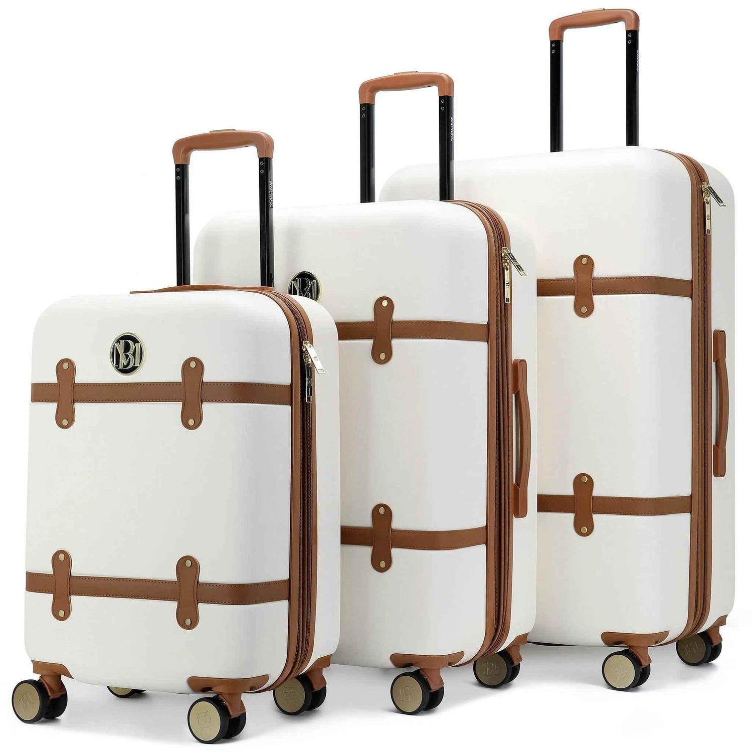 Grace 3 Piece Expandable Retro Luggage Set - GiFTiFY