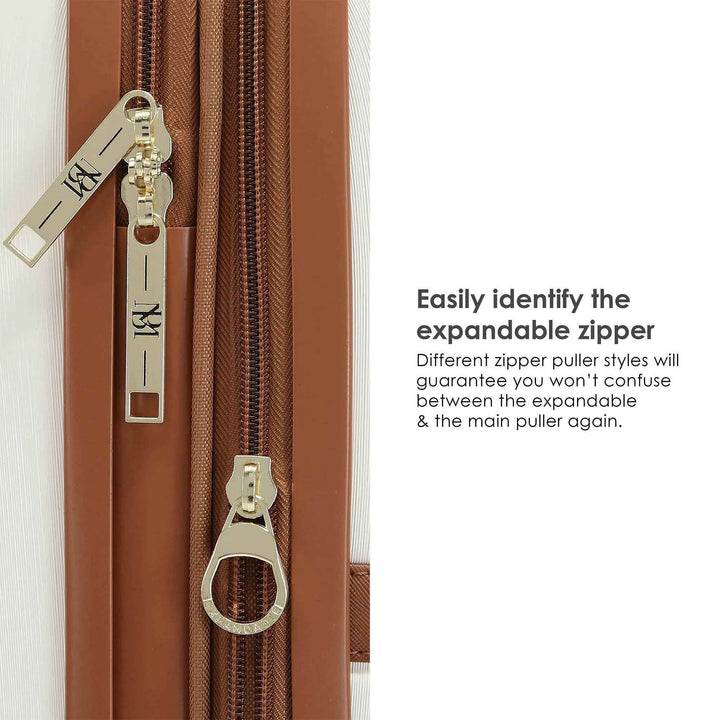 Grace 3 Piece Expandable Retro Luggage Set - GiFTiFY
