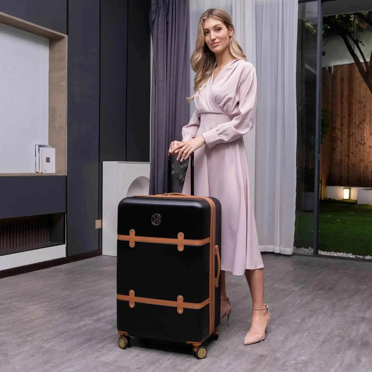 Grace 3 Piece Expandable Retro Luggage Set - GiFTiFY