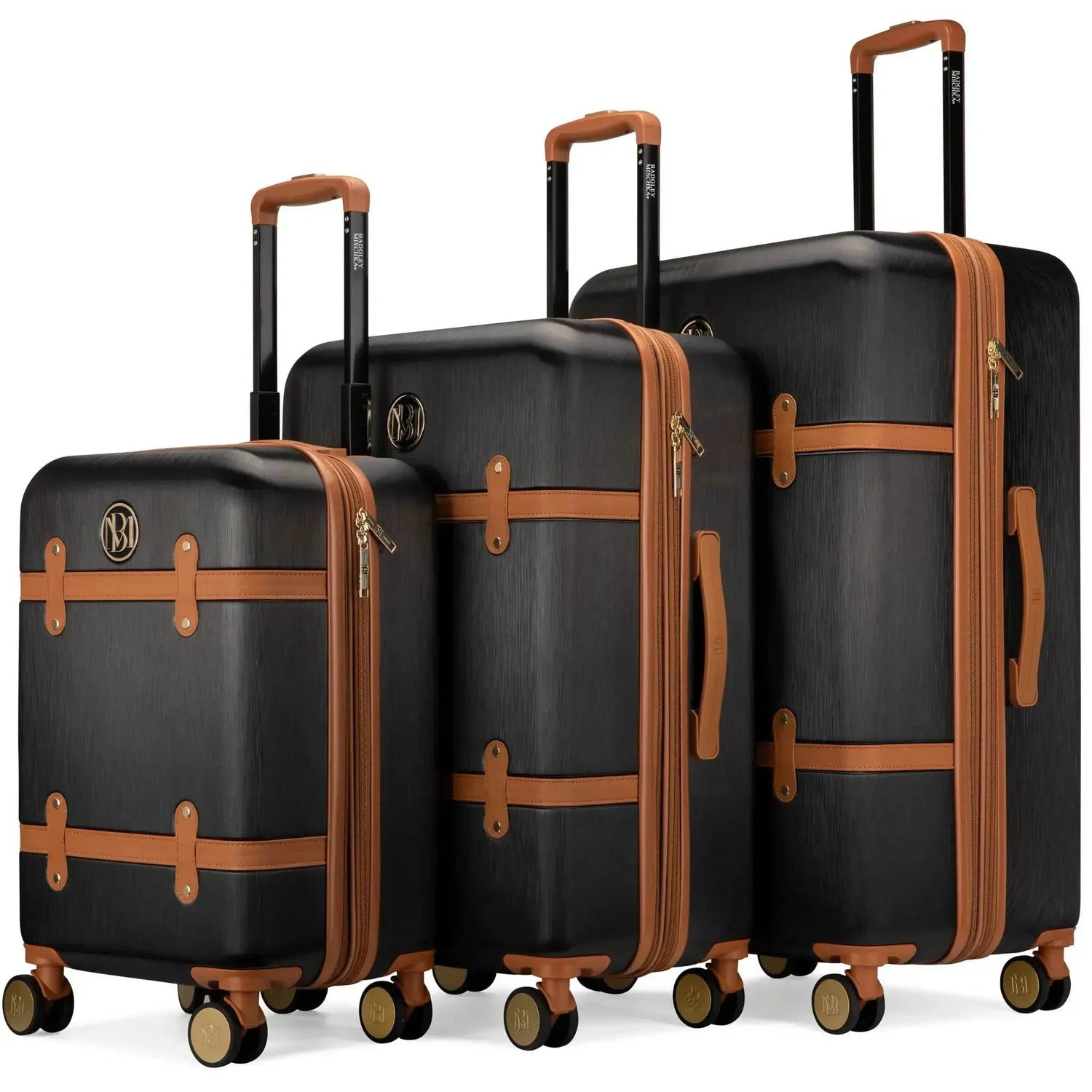 Grace 3 Piece Expandable Retro Luggage Set - GiFTiFY