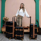 Grace 3 Piece Expandable Retro Luggage Set Travellty