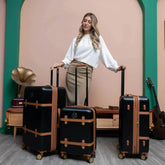Grace 3 Piece Expandable Retro Luggage Set - GiFTiFY