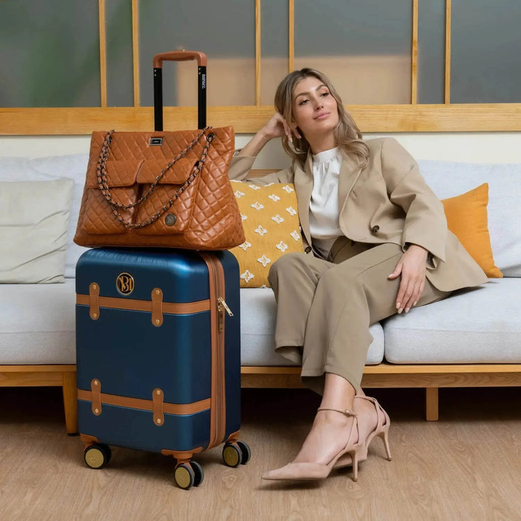 Grace 3 Piece Expandable Retro Luggage Set - GiFTiFY