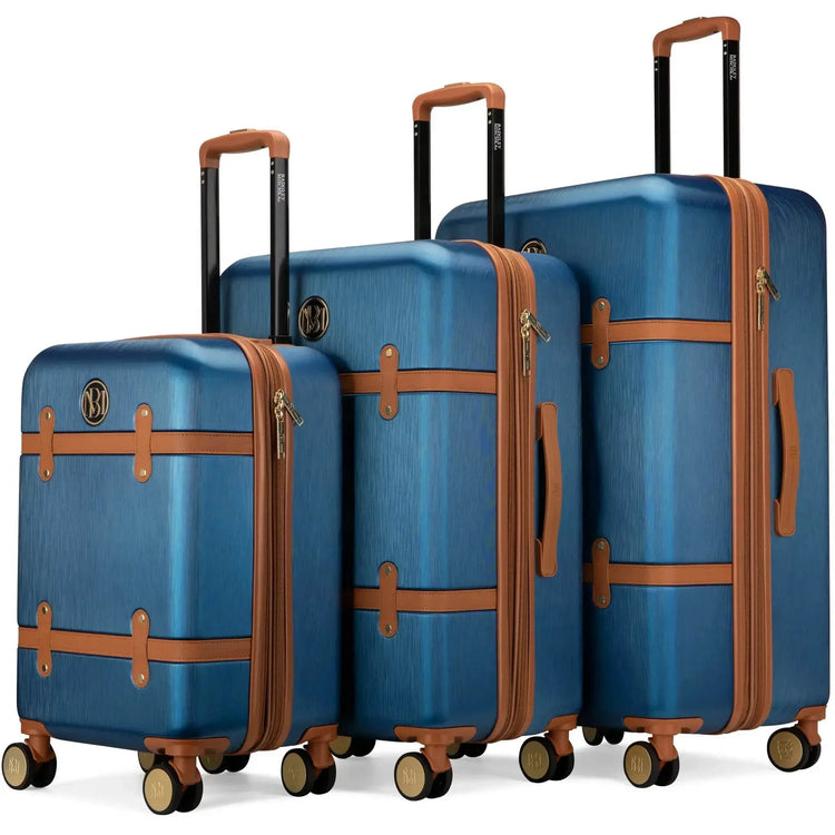 Grace 3 Piece Expandable Retro Luggage Set - GiFTiFY