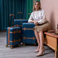 Grace 3 Piece Expandable Retro Luggage Set Travellty