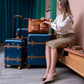 Grace 3 Piece Expandable Retro Luggage Set Travellty