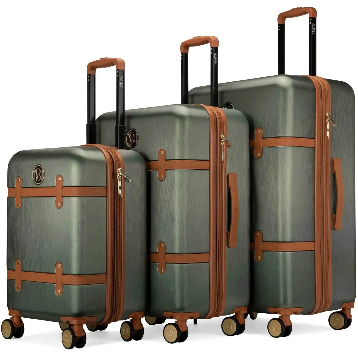 Grace 3 Piece Expandable Retro Luggage Set - GiFTiFY