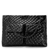 Diana Quilted Vegan Leather Weekender Tote Bag - GiFTiFY