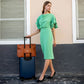 Diana Quilted Vegan Leather Weekender Tote Bag Travellty