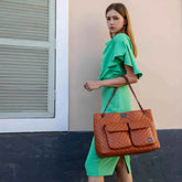 Diana Quilted Vegan Leather Weekender Tote Bag - GiFTiFY