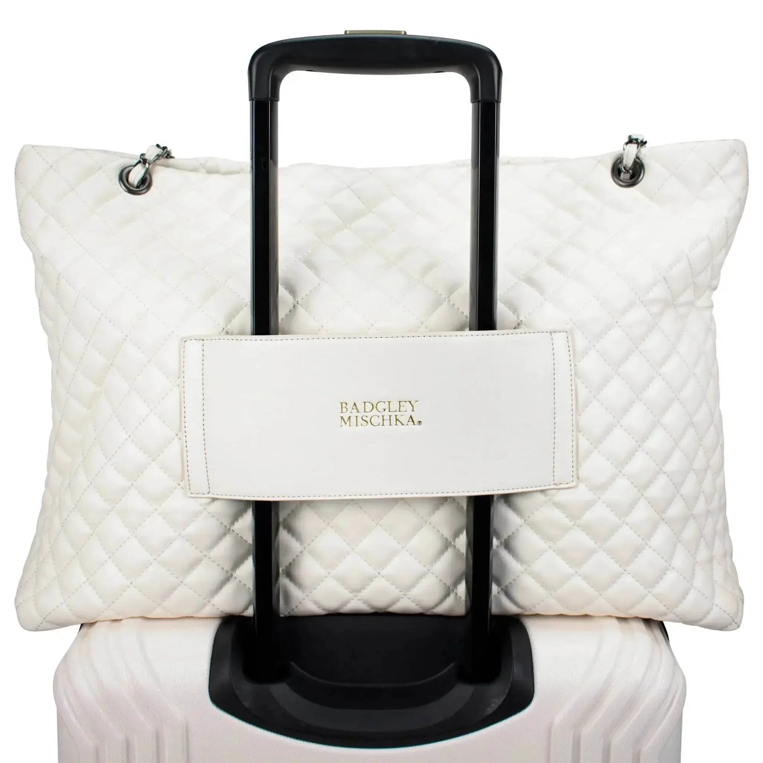 Diana Quilted Vegan Leather Weekender Tote Bag - GiFTiFY