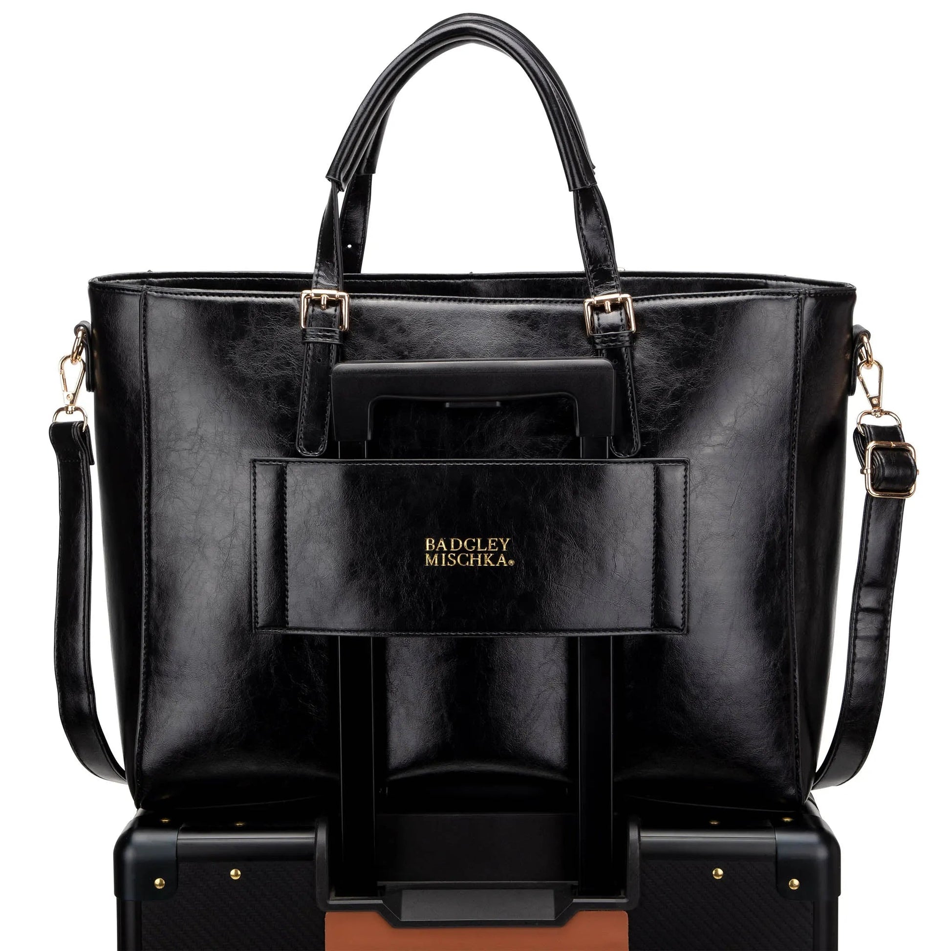 Julia Rustic Vegan Leather Weekender Tote Bag Travellty