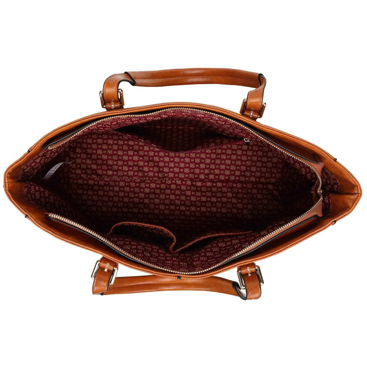 Julia Rustic Vegan Leather Weekender Tote Bag - GiFTiFY