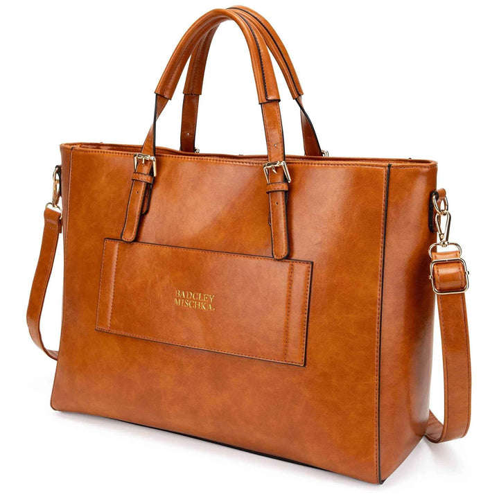Julia Rustic Vegan Leather Weekender Tote Bag - GiFTiFY