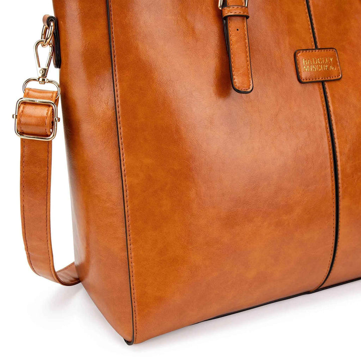 Julia Rustic Vegan Leather Weekender Tote Bag - GiFTiFY