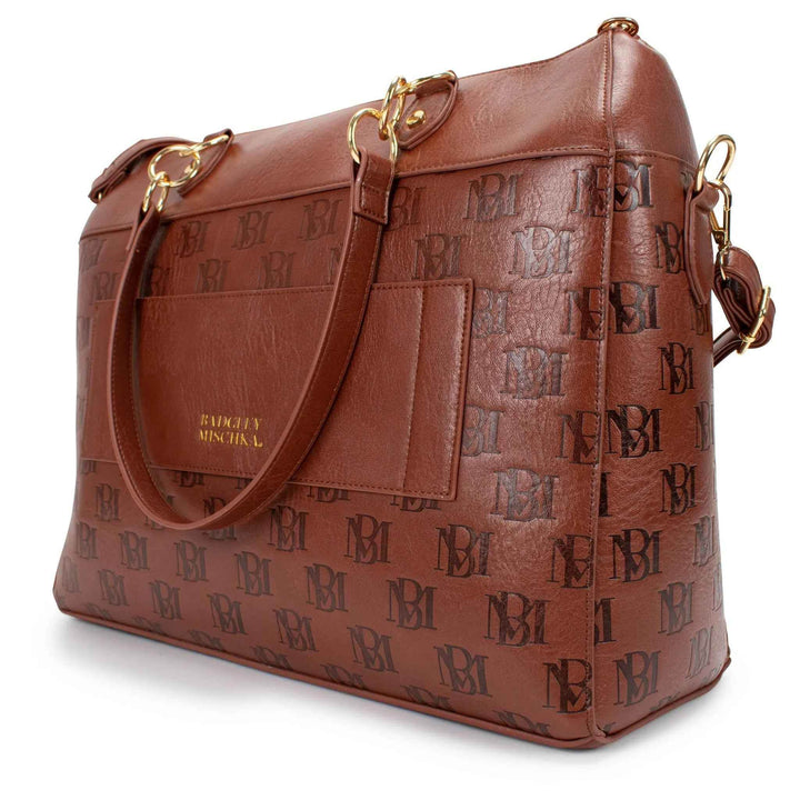 Madalyn Rustic Vegan Leather Weekender Tote Bag - GiFTiFY