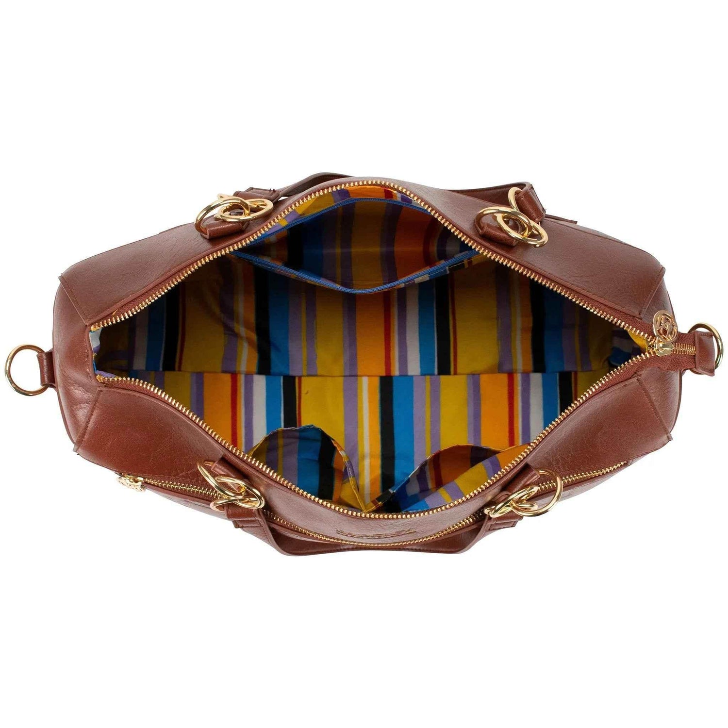 Madalyn Rustic Vegan Leather Weekender Tote Bag - GiFTiFY