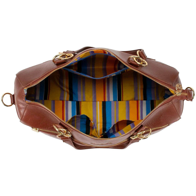 Madalyn Rustic Vegan Leather Weekender Tote Bag - GiFTiFY