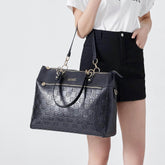 Madalyn Rustic Vegan Leather Weekender Tote Bag - GiFTiFY