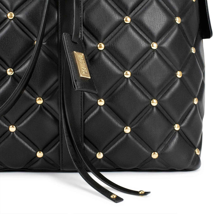 Diamond Quilted Vegan Leather Weekender Tote Bag - GiFTiFY