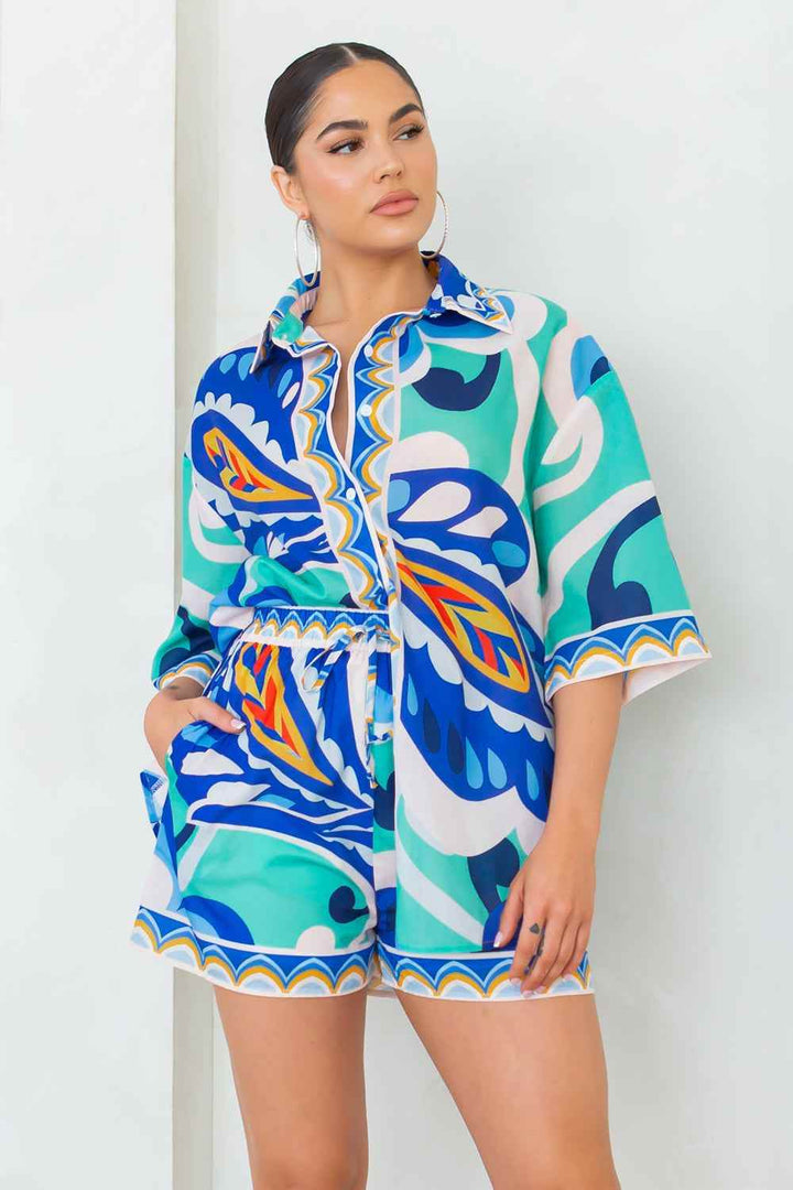 Joanna Short Set - Blue - GiFTiFY