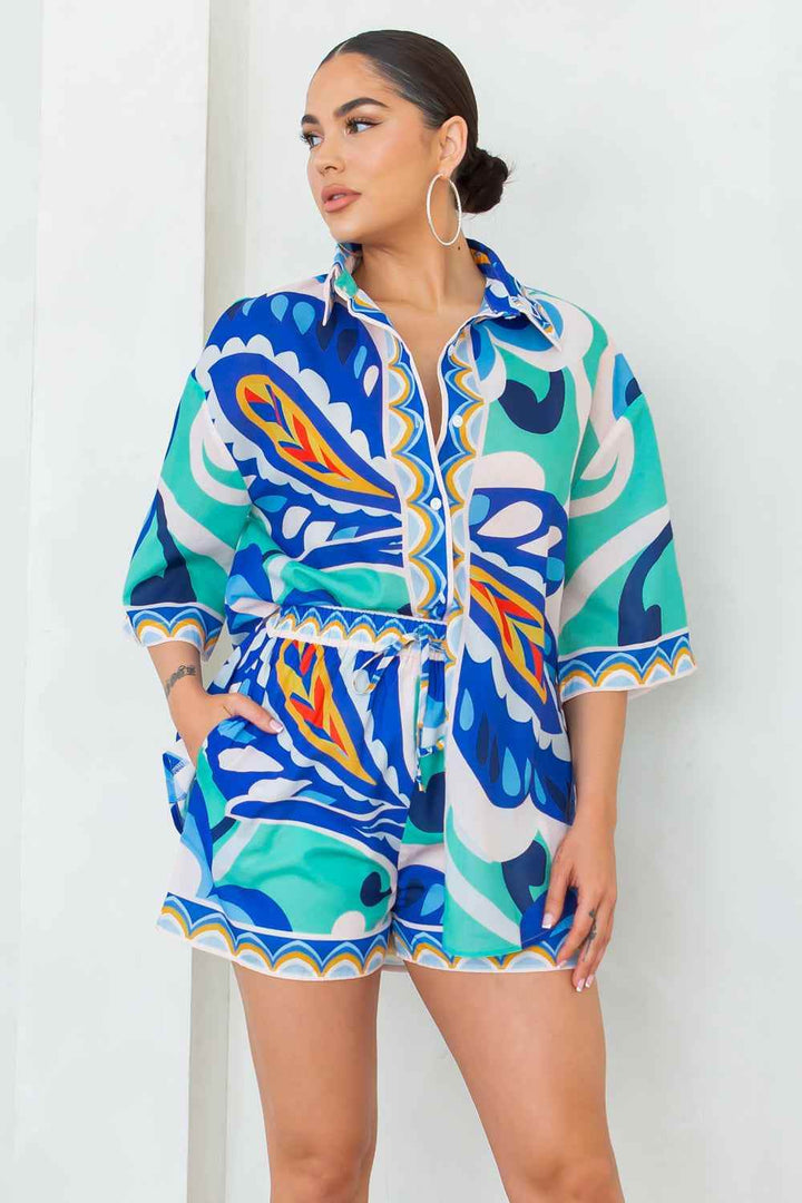 Joanna Short Set - Blue - GiFTiFY