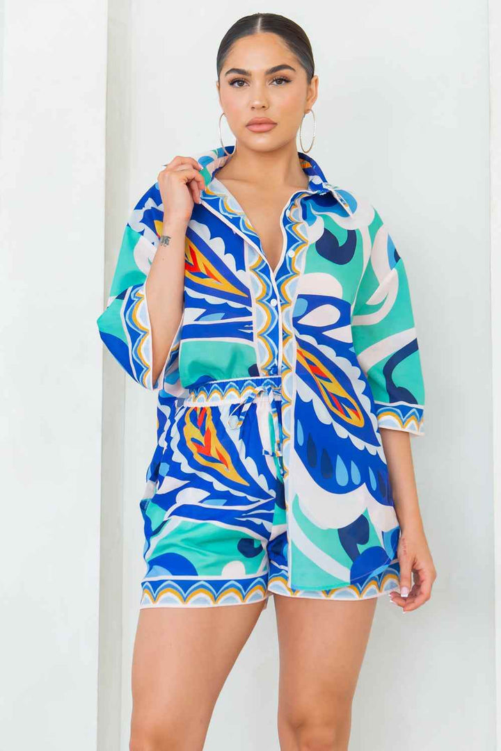 Joanna Short Set - Blue - GiFTiFY