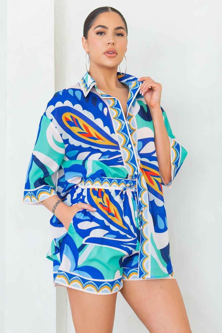 Joanna Short Set - Blue - GiFTiFY