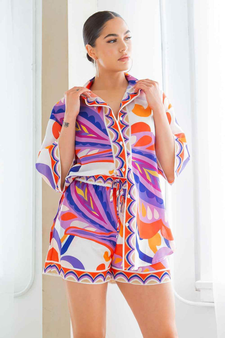 Joanna Short Set - Orange - GiFTiFY