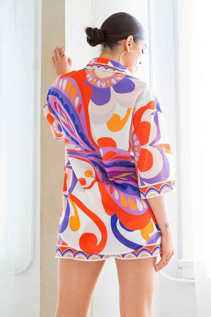 Joanna Short Set - Orange - GiFTiFY