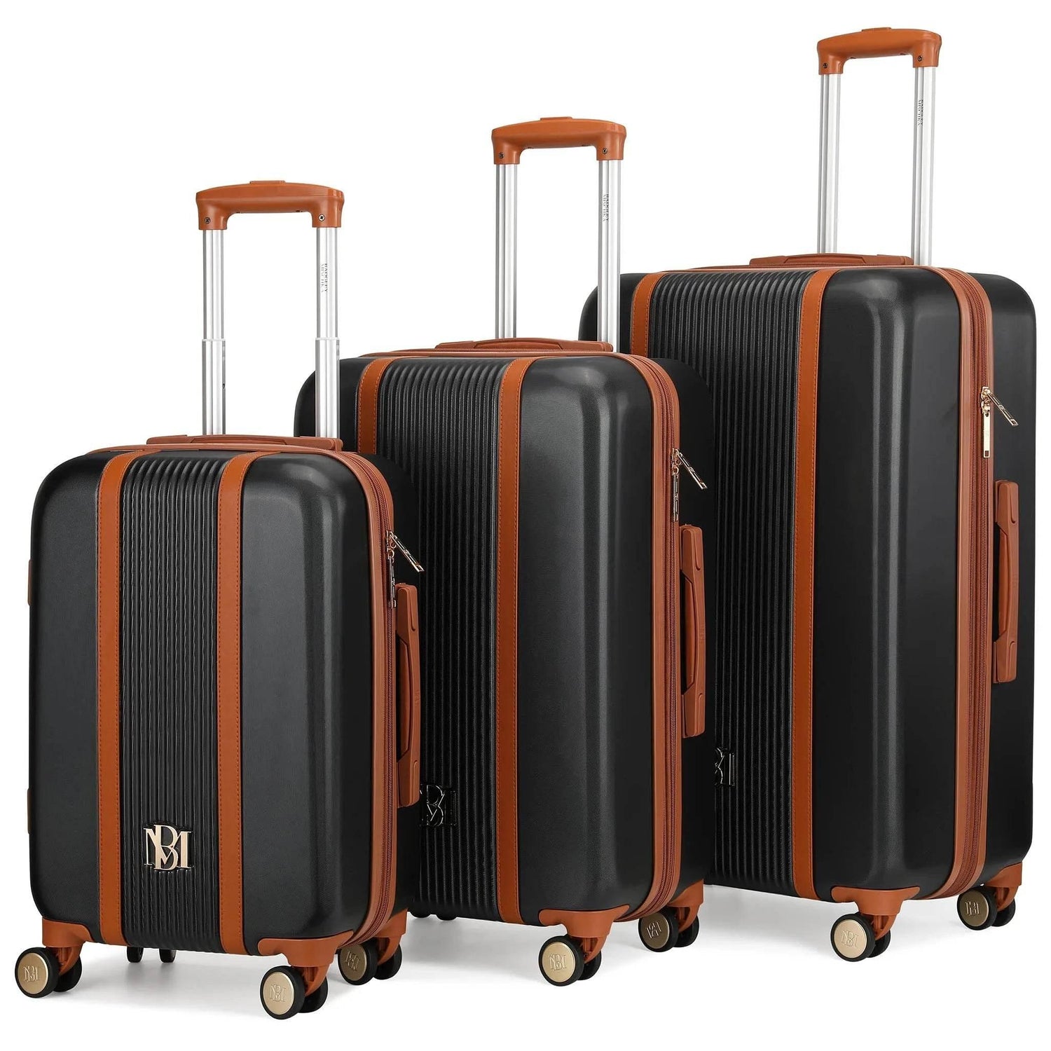 Mia 3 Piece Expandable Retro Luggage Set - GiFTiFY