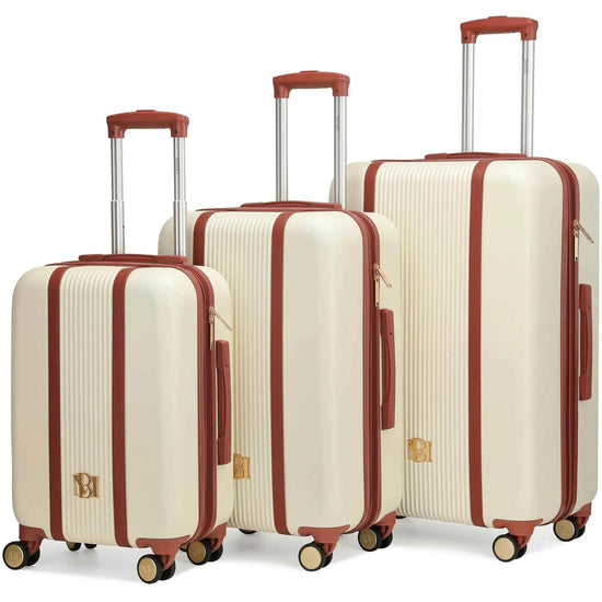 Mia 3 Piece Expandable Retro Luggage Set - GiFTiFY