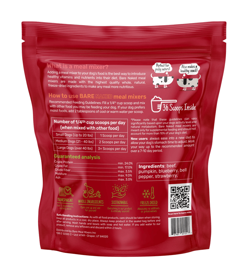 Beef Mixer - 12oz by Bare Naked Pet Co.