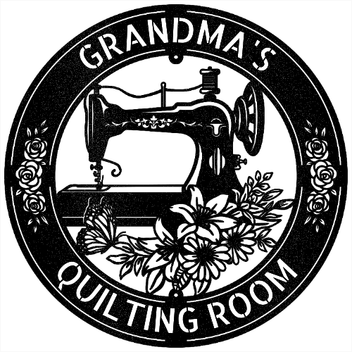Sewing Sign - Personalized Metal Sign for Quilting Room Decor - GiFTiFY