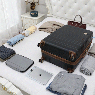 Brickell 3 Piece Expandable Retro Luggage Set - GiFTiFY