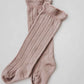 Ruffle Cotton Knee High Socks