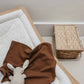 Caramel Waffle Knit Blanket