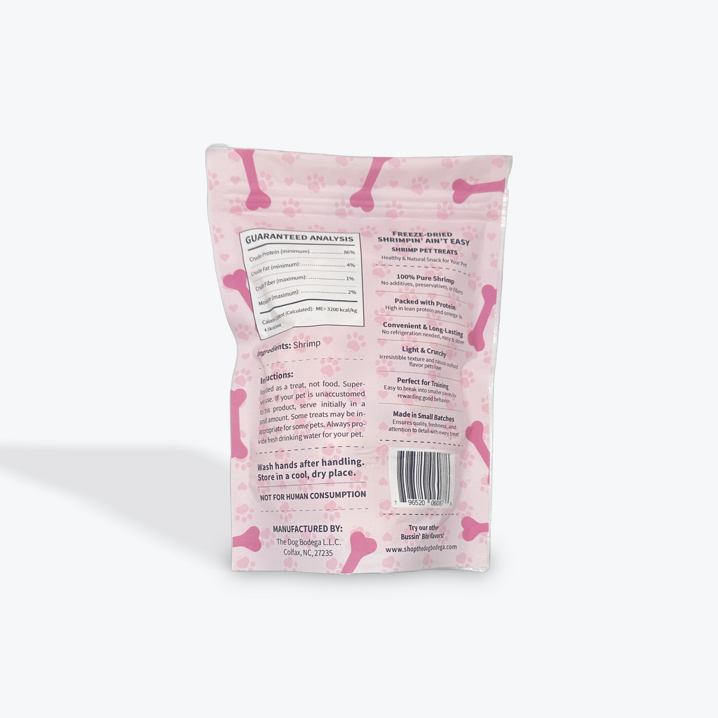 Human-Grade Freeze Dried Dog Treats/ Cat Treats| 100% Shrimp Bussin’ Bites Shrimpin’ Ain’t Easy
