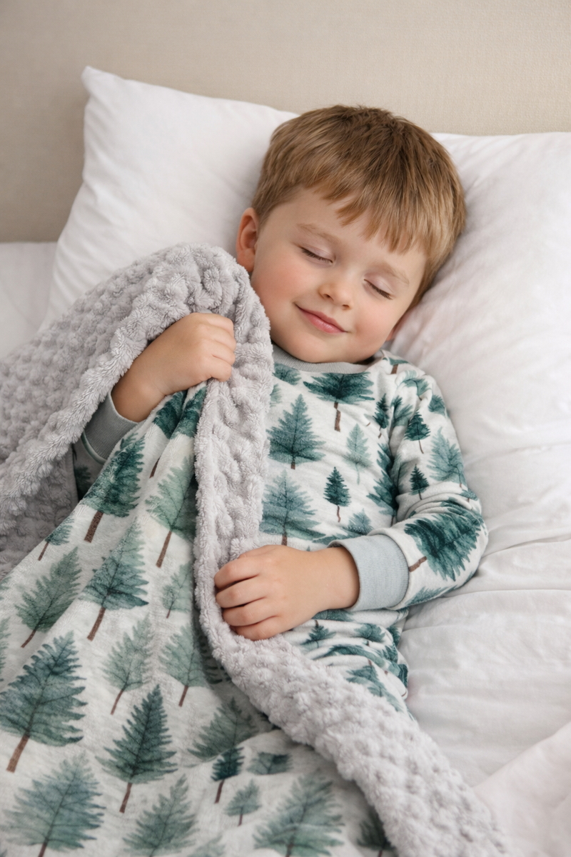 Woodland Whispers Minky Blanket by Growing Sprouts