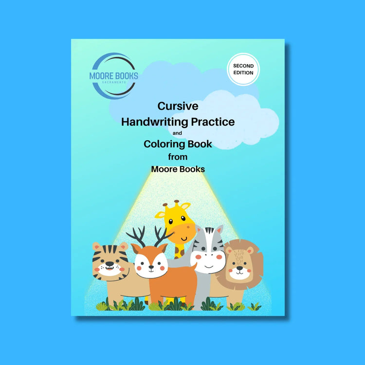 Cursive Handwriting Practice and Coloring Book - Printable! - GiFTiFY