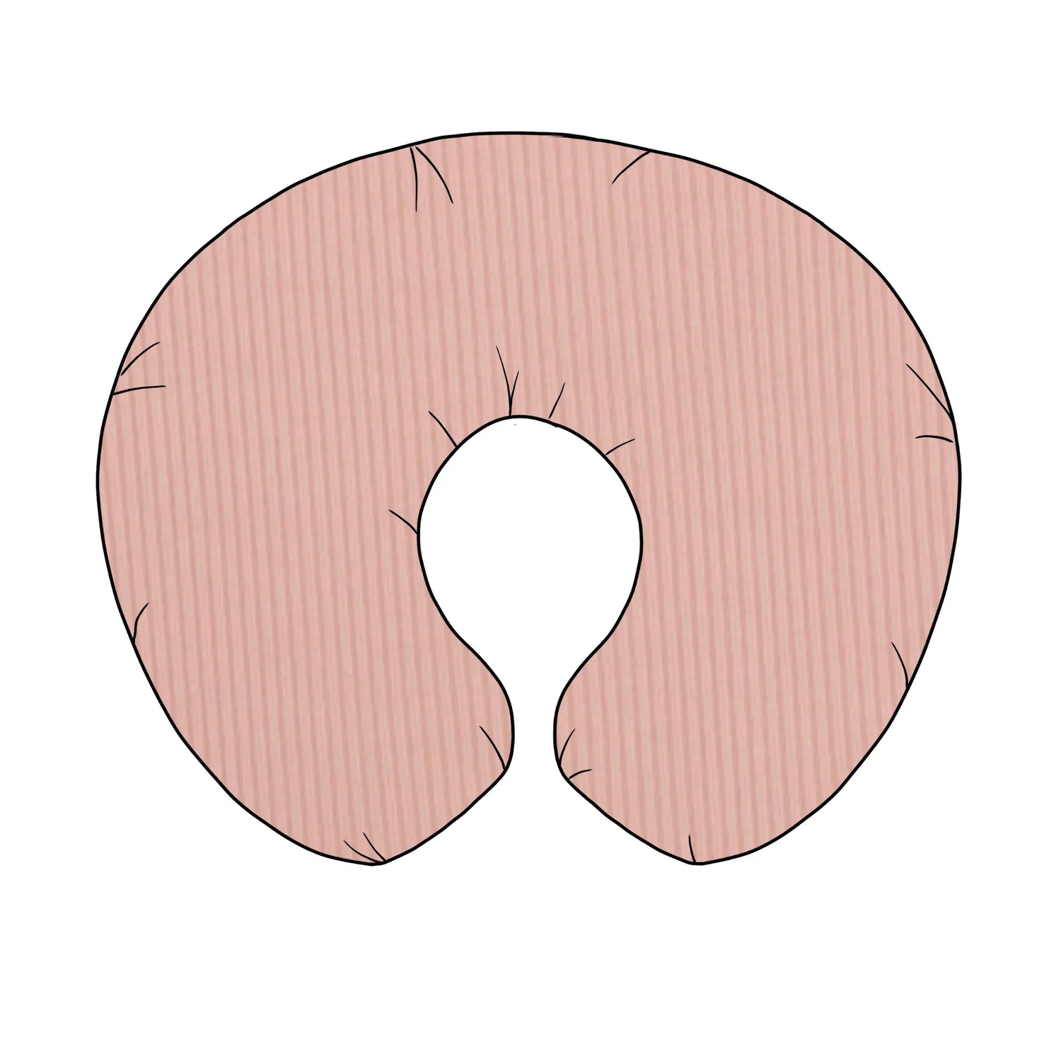 Peony Ribbed Nursing Pillow Cover - GiFTiFY