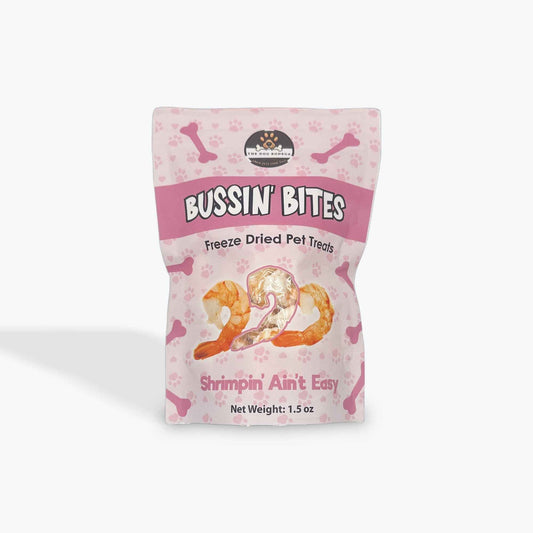 Human-Grade Freeze Dried Dog Treats/ Cat Treats| 100% Shrimp Bussin’ Bites Shrimpin’ Ain’t Easy