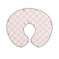 Sugar Pink & White Checkered Nursing Pillow Cover