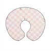 Sugar Pink & White Checkered Nursing Pillow Cover