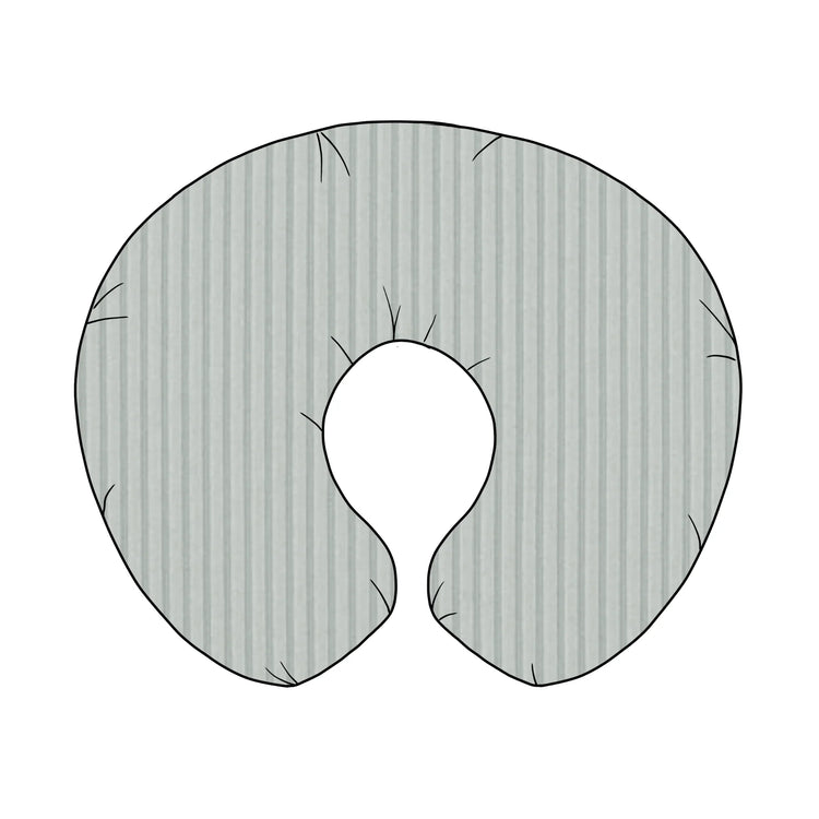 Seafoam Ribbed Nursing Pillow Cover - GiFTiFY