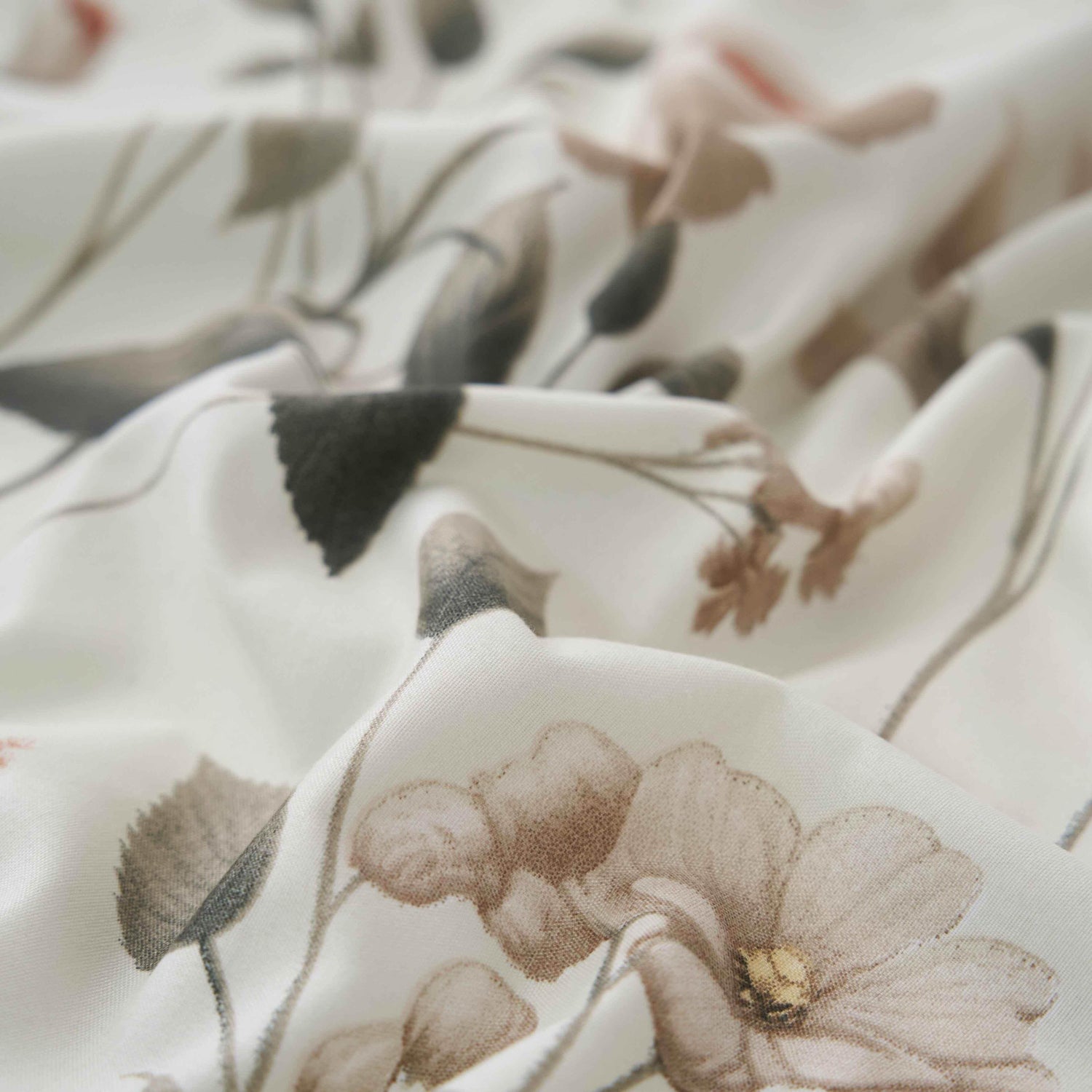 DaDalogy Enchanted Meadow Bed Sheet Set - Floral Harmony in Beige, Rose, and Soft Green, Premium Soft Microfiber, Machine Washable, Deep Pocket 14 - 15 Inches + Flat Sheet - GiFTiFY