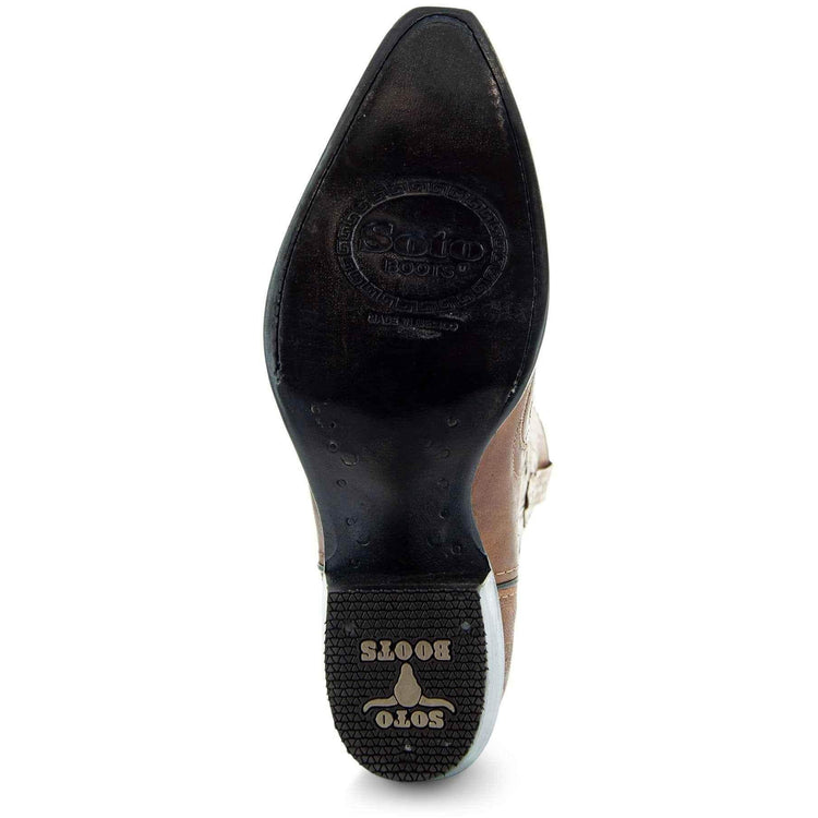 Tan Rose Inlayed Women&