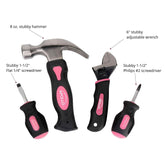 Four Piece Stubby Tool Set - Pink- DT0240P - GiFTiFY